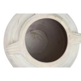 DKD Home Decor Ánfora Mediterránea Colección Jerba de Terracota Artesanal y Hecha a Mano, 4 Asas, Boca 30 cm, 57x57x93 cm