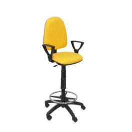 Taburete Piqueras Y Crespo Ayna Brazos Fijos Ergomico Mecanismo De Contacto Permanente Regulable En Altura Y Aro Reposapies Asiento Y Respaldo Tapizados Bali Amarillo Precio: 223.98999942. SKU: S5702381