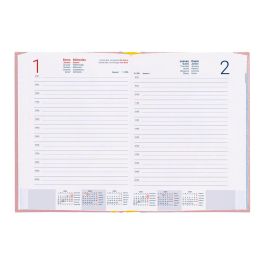 Agenda Encuadernada Liderpapel Corfu A5 2025 Dia Pagina Color Rosa Nude Papel 60 gr