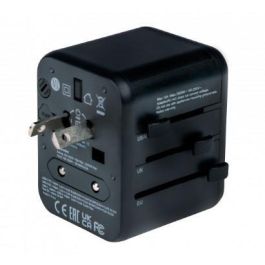 Verbatim Adaptador Universal de Viaje con 1 Puerto USB-C PD 20W y 1 Puerto USB-A Quick Charge 18W