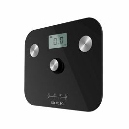 Cecotec 10100 Báscula Personal Electrónica EcoPower sin Pilas, Análisis Corporal BIA, 4 Usuarios, 180 kg, Cristal Negro
