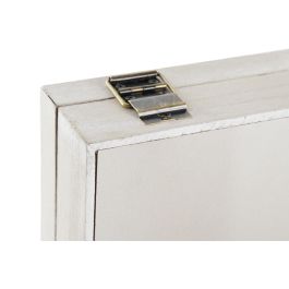 DKD Home Decor Tapa Contador Estilo Scandi MDF Beige 46.5x31.5x6 cm Pack 2 Unidades