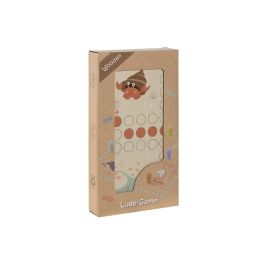 DKD Home Decor Juego de Mesa Infantil de Madera Multicolor con Parchís y temática Marina, Set de 18 Piezas, Medidas 13x26x3.3 cm