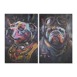 Cuadro Moderno DKD Home Decor Multicolor Negro 3 x 90 x 60 cm (2 Unidades) Precio: 51.68999968. SKU: B17DG55539