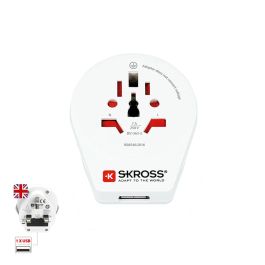 Adaptador mundial a reino unido con usb skross 1500267 Precio: 18.49999976. SKU: B1C5GMX27T