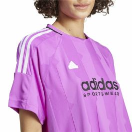 Camiseta de Manga Corta Hombre Adidas Tiro Cut 3 Morado