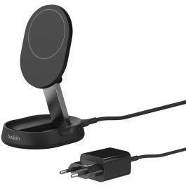 Belkin BOOST CHARGE PRO Qi2 15W - Cargador Magnético Inalámbrico Rápido para Smartphone, Negro con Adaptador AC y Cable USB-C