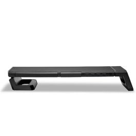 Ewent EW1268 Soporte Elevador de Monitor Escritorio con 4 Puertos USB 3.0, Iluminación RGB, Cajón y Soporte Móvil, Plegable Ergonómico Negro Ewent EW1268 Soporte Elevador de Monitor Escritorio con 4 Puertos USB 3.0, Iluminación RGB, Cajón y Soporte Móvil, Plegable Ergonómico Negro