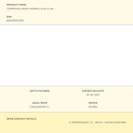 Evax LIBERTY Compresas Normal con Alas, Flexicel, 12 Unidades