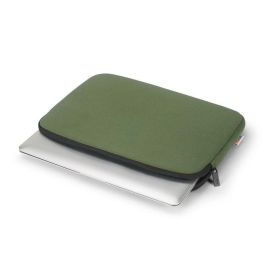 Dicota BASE XX Funda Portátil 13-13.3" Verde Oliva, Protección Robusta Ultraligera con Espuma PU y Doble Cremallera