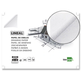 Liderpapel Papel Dibujo Lineal DIN A4 150 g/m², Blanco, Superficie Lisa para Lápices y Rotuladores Precio: 61.8899996. SKU: B167T8E4Q8