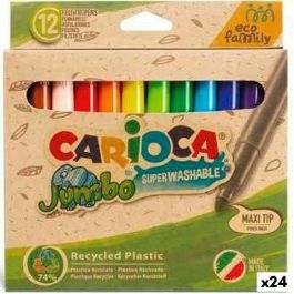 Set de Rotuladores Carioca Jumbo Eco Family 24 Piezas Multicolor (24 Unidades) Precio: 81.50000012. SKU: S8424159