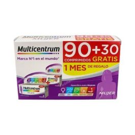 Multicentrum Mujer, Suplemento Multivitamínico con Vitaminas y Minerales, Pack Ahorro 90+30 Comprimidos Precio: 38.5. SKU: B16WVDSLQJ