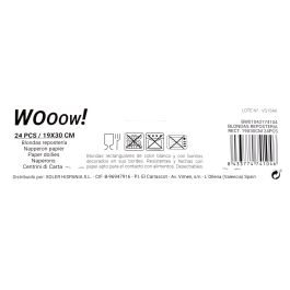 Wooow Blondas Repostería Rectangulares 19 x 30 cm, 24 unidades (36 Unidades)
