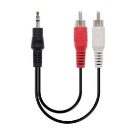 Cable Estéreo Nanocable 10.24.0300/ Jack 3.5 Macho - 2x RCA Macho/ 30cm/ Negro Cable Estéreo Nanocable 10.24.0300/ Jack 3.5 Macho - 2x RCA Macho/ 30cm/ Negro