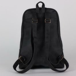 Cerdá Mochila casual Minnie polipiel negra, diseño urbano para niños y adultos, ideal para viajes y uso diario, a partir de 3 años
