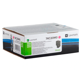 Lexmark 74c20m0 Magenta 3000 Páginas Toner Original para CX725de / CS720de / CS725de