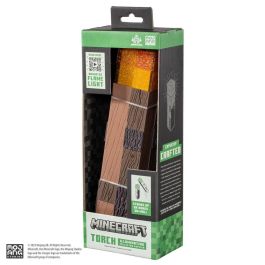 The Noble Collection Minecraft Antorcha LED con Base de Bisagra, Réplica Coleccionable The Noble Collection Minecraft Antorcha LED con Base de Bisagra, Réplica Coleccionable