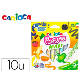 Carioca Rotulador Perfumado Punta Maxi Lavable Caja 10 Unidades Colores Surtidos Precio: 5.50000055. SKU: B19KS963D8
