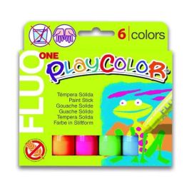 Instant Témperas Sólidas One Fluo en Barra, Estuche de 6 Colores Surtidos Fluorescentes, 10g Precio: 5.79000004. SKU: B1884GPS2R