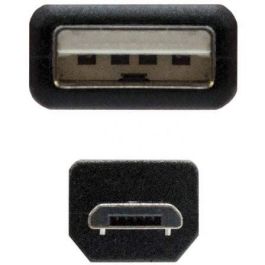 Nanocable 10.01.0501 Cable USB 2.0 de Alta Velocidad, Tipo A Macho a Micro B Macho, 1.8 metros, Negro, para Móviles y Cámaras Digitales Nanocable 10.01.0501 Cable USB 2.0 de Alta Velocidad, Tipo A Macho a Micro B Macho, 1.8 metros, Negro, para Móviles y Cámaras Digitales