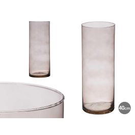 Jarrón de Cristal Cilíndrico Gris 15 cm x 40 cm - Giftdecor Precio: 9.5900002. SKU: B12Q8BQC65