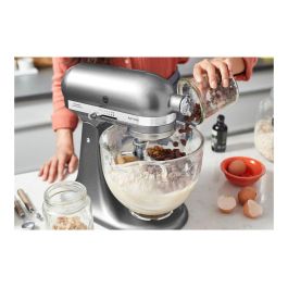 KitchenAid 5KSM185PSEMS Batidora de Varillas de 4.8L, Plata Medallion Silver