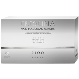 Crescina Follicular Islands 2100, Para la estimulación del crecimiento, Sérum de Tratamiento en Ampollas, Para el cuero cabelludo, Para mujeres, 10 +10 pzs Precio: 190.696. SKU: B17YYZANBR