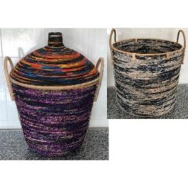 DKD Home Decor Cestas Boho de Ratán, Set de 3 Piezas, Negro, Blanco y Natural, 51x62x56 cm Precio: 155.66892. SKU: B1J8G6X4ZR