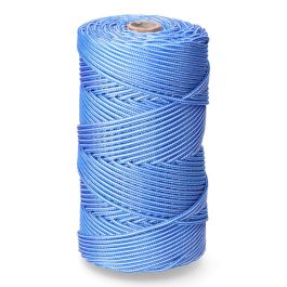 Cordón trenzado polipropileno azul / blanco, calibre 5 mm x 200 m Precio: 20.50000029. SKU: B1HB63AT87