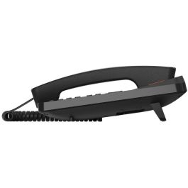Gigaset DESK 600 Teléfono Fijo Analógico con Cable, 100 Entradas, Identificador de Llamadas, Pantalla LCD Retroiluminada, Negro