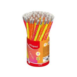Lapiz De Grafito Maped Neon Con Goma Hb Bote De 72 Unidades Colores Surtidos Precio: 24.50000014. SKU: B1CTDZ72EB