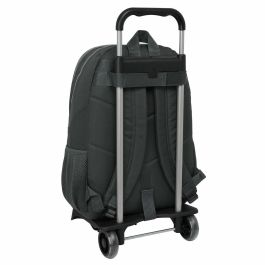 Mochila Escolar con Ruedas Real Madrid C.F. Gris 32 x 44 x 16 cm