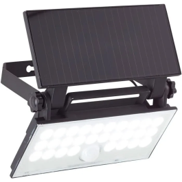 Brilliant Aplique de exterior LUTON BRI4004353437793 LED y Solar con Detector de Movimiento en Negro