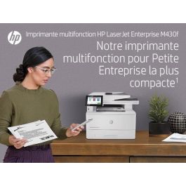 HP LaserJet Enterprise M430f Impresora Multifunción Láser Blanco y Negro, Imprime, Copia, Escanea y Envía Fax, A4, LAN, ADF