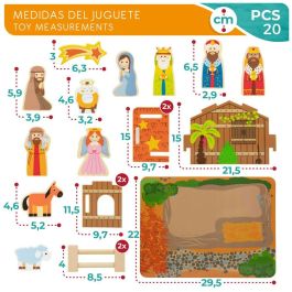 Belén de Navidad Woomax Madera 29,5 x 16,5 x 22 cm (20 Piezas) (6 Unidades) Belén de Navidad Woomax Madera 29,5 x 16,5 x 22 cm (20 Piezas) (6 Unidades)