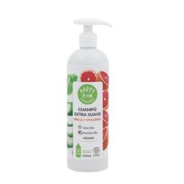 HAPPY BIO Champú Suave Brillo Pomelo y Aloe Bio 450ml. Certificado Cosmos Natural, Vegano. Limpia y suaviza. Fabricado en España. Precio: 6.50000021. SKU: B1K9BCB5FG