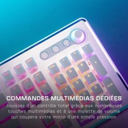 Turtle Beach TBK-1002-12-FR Teclado mecánico para juegos de PC Vulcan II Blanco