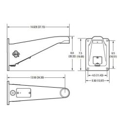 Pelco Wall mount, Aluminum, 75 kg, Grey Pelco Wall mount, Aluminum, 75 kg, Grey