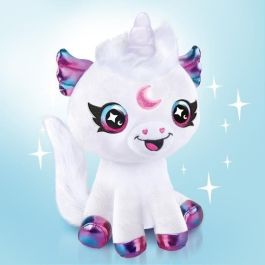 Canal Toys Peluche Unicornio Mágico para Colorear y Personalizar con Aerógrafo, Rotuladores y Plantillas. Lavable y Reutilizable con Cuerno Luminoso.