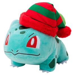 JAZWARES Peluche Pokémon Bulbasaur de Navidad 20cm