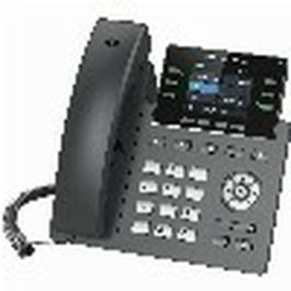 Grandstream GRP-2613 Teléfono IP de Escritorio Negro, 4 Líneas, Pantalla 2.4", Gigabit Ethernet, PoE