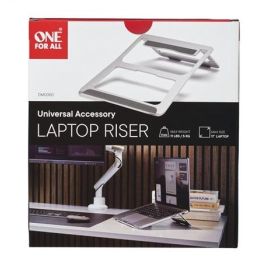 One For All DM0050 Elevador de Laptop Universal Plegable y Portátil con Silicona Antideslizante y Refrigeración