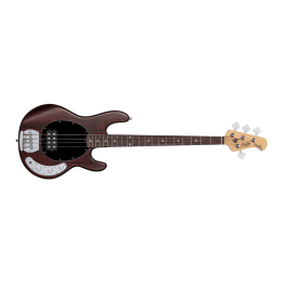 Sterling Stingray Ray4 M/R Bajo Eléctrico, Walnut Satin, Preamplificador 2 Bandas EQ y Pastilla Cerámica Humbucker de bajo ruido