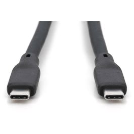 Digitus Cable USB-C a USB-C 3.2 Gen 2 de Silicona, 2m, Negro