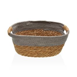 Cesta con asas gris M Versa 23x15x31 cm - Alga y papel (2 Unidades)