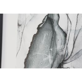 DKD Home Decor Cuadro Moderno Abstracto Azul y Blanco 70 x 50 x 3 cm (12 Unidades)