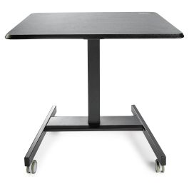 StarTech Escritorio Móvil de Pie Portátil Ajustable Ergonómico con Ruedas Negro