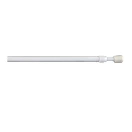 Cintacor Portavisillo rosca 8mm extensible 30-45cm blanco 2 unidades, fijación a presión, sin tornillos