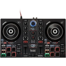 Hercules DJLEARNING KIT MK2 - Kit de DJ todo en uno para aprender a mezclar con software y tutoriales incluidos